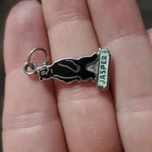 Vintage enamel bear charm